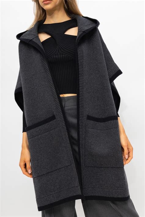 burberry carla wool-blend poncho|Burberry ponchos for women.